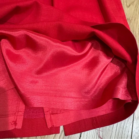 Nordstrom Vintage Red Women's Pencil Skirt with pockets - Picture 9 of 16